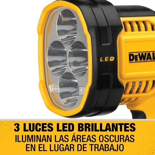 REFLECTOR LED 20V DEWALT DCL043 SIN BATERIA SIN CARGADOR - FOTO 3