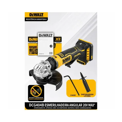 AMOLADORA ANGULAR DEWALT DCG404B XR 20V MAX SIN ESCOBILLAS 125MM - FOTO 6