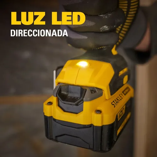 TALADRO ATORNILLADOR STANLEY SBD714D2T-AR 20V BRUSHLESS + 2 BATERÍAS + CARGADOR + MALETÍN - FOTO 3