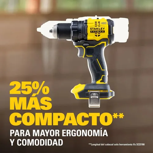 TALADRO ATORNILLADOR STANLEY SBD714D2T-AR 20V BRUSHLESS + 2 BATERÍAS + CARGADOR + MALETÍN - FOTO 4