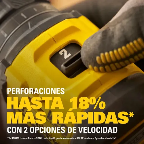 TALADRO ATORNILLADOR STANLEY SBD714D2T-AR 20V BRUSHLESS + 2 BATERÍAS + CARGADOR + MALETÍN - FOTO 5