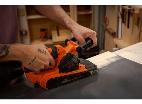 LIJADORA DE BANDA BLACK+DECKER BEBS0900-AR, 900 W, NARANJA - FOTO 5
