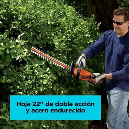 CORTASETOS 22 20V BLACK+DECKER BCHT222D1-AR NARANJA - FOTO 4