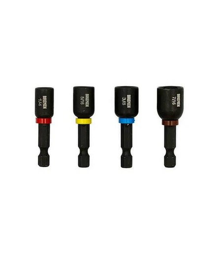 [7875] BOQUILLA MAGNETICA DE IMPACTO 1/4" 5/16" 3/8" 7/16" X 48MM [BLISTER 4 UNID] BREMEN® (7875)