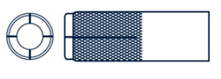 [BEH13050] BROCA DE EXPANSIÓN PARA HORMIGÓN [004]  - ZINCADO - 1/2" X 13TPI X 50 [CAJA X 50 UNI] BREMEN® (BEH13050)
