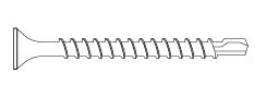 TORNILLO AUTOPERFORANTE TROMPETA MECHA [006] 6 X 1" (CAJA X 1500) BREMEN®