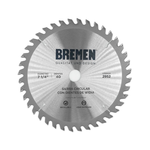 SIERRA CIRCULAR 300MM X 80 DTES.WIDIA (Ø30MM/Ø16MM) BREMEN® (3868)