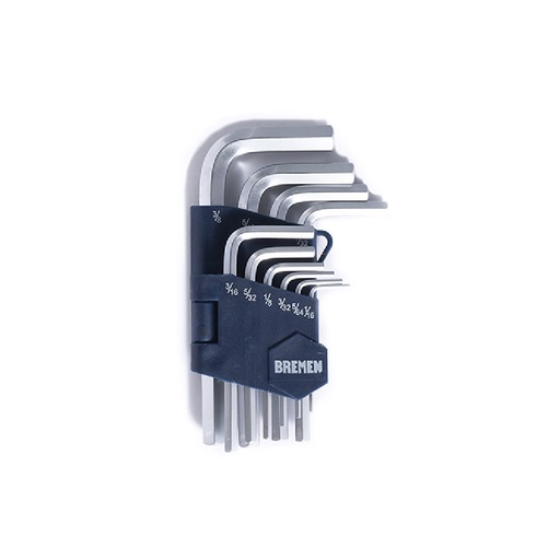 [BRELA10P] LLAVES ALLEN X 10 PZS [SAE] CR-V BREMEN® (7343)