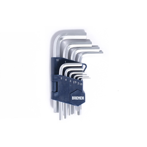 LLAVES ALLEN X 10 PZS [MM] CR-V  BREMEN® (7342)