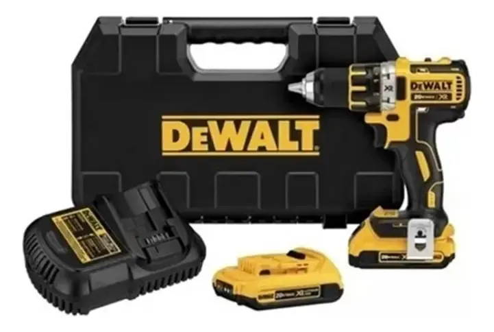 TALADRO PERCUTOR INALÁMBRICO DEWALT DCD796D2 COMPACTO Y POTENTE BATERÍA DE LARGA DURACIÓN IDEAL PARA CONSTRUCCIÓN Y REPARACIÓN TECNOLOGÍA BRUSHLESS LIGERO DURADERO Y CON 2 VELOCIDADES (DCD796D2-AR)