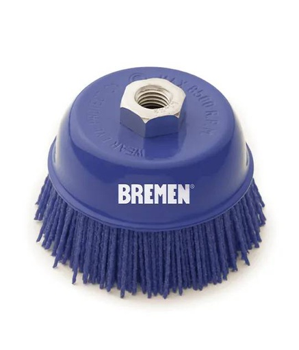 CEPILLO COPA ABRASIVO 4"  (AMOLADORA ANG.) BREMEN® (7069)