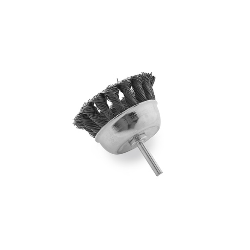 CEPILLO COPA 3" TRENZADO (CON PERNO P/TALADRO) BREMEN® (7076)