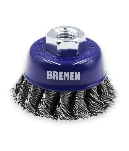 CEPILLO COPA   4" TRENZADO (AMOLADORA ANG.) BREMEN® (3963)