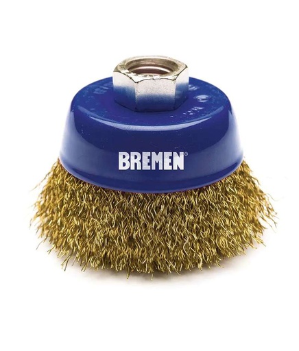 [BRECC4R] CEPILLO COPA   4" RIZADO (AMOLADORA ANG.) BREMEN® (3255)