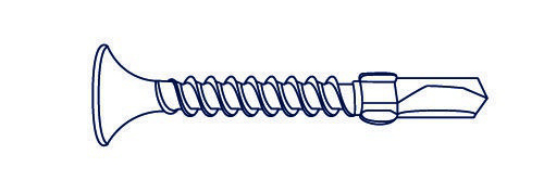[TFMA08032] TORNILLO AUTOPERFORANTE CON ALAS  FRESADA MECHA [001]  08 X 1-1/4" (CAJA X 1000) BREMEN®