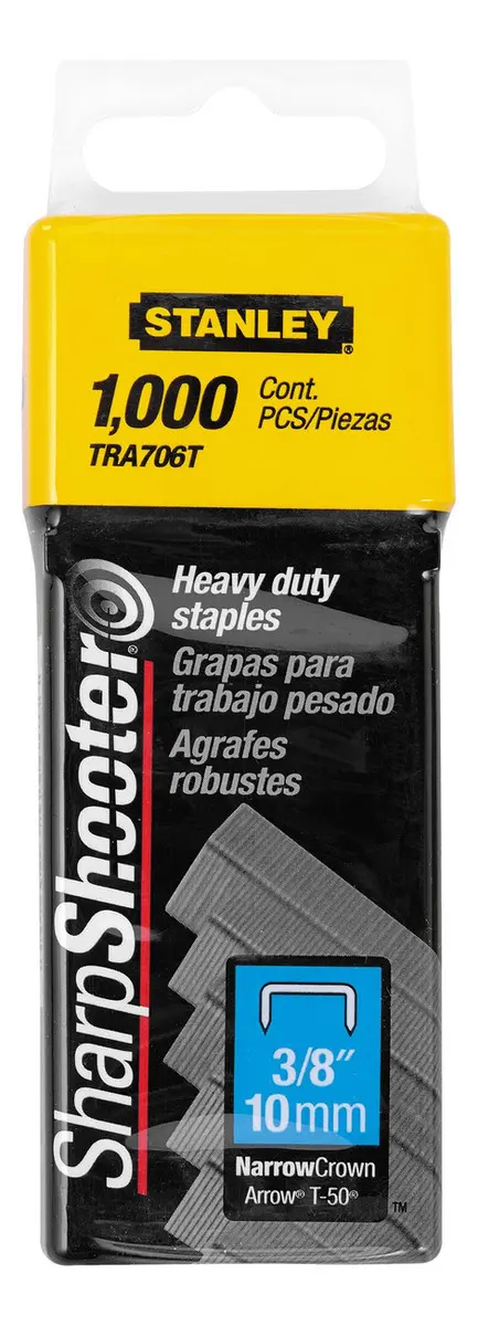 [Tra706t] GRAPAS STANLEY 3/8 PULGADAS 10MM PARA MODELOS STANLEY TR150 Y TR250