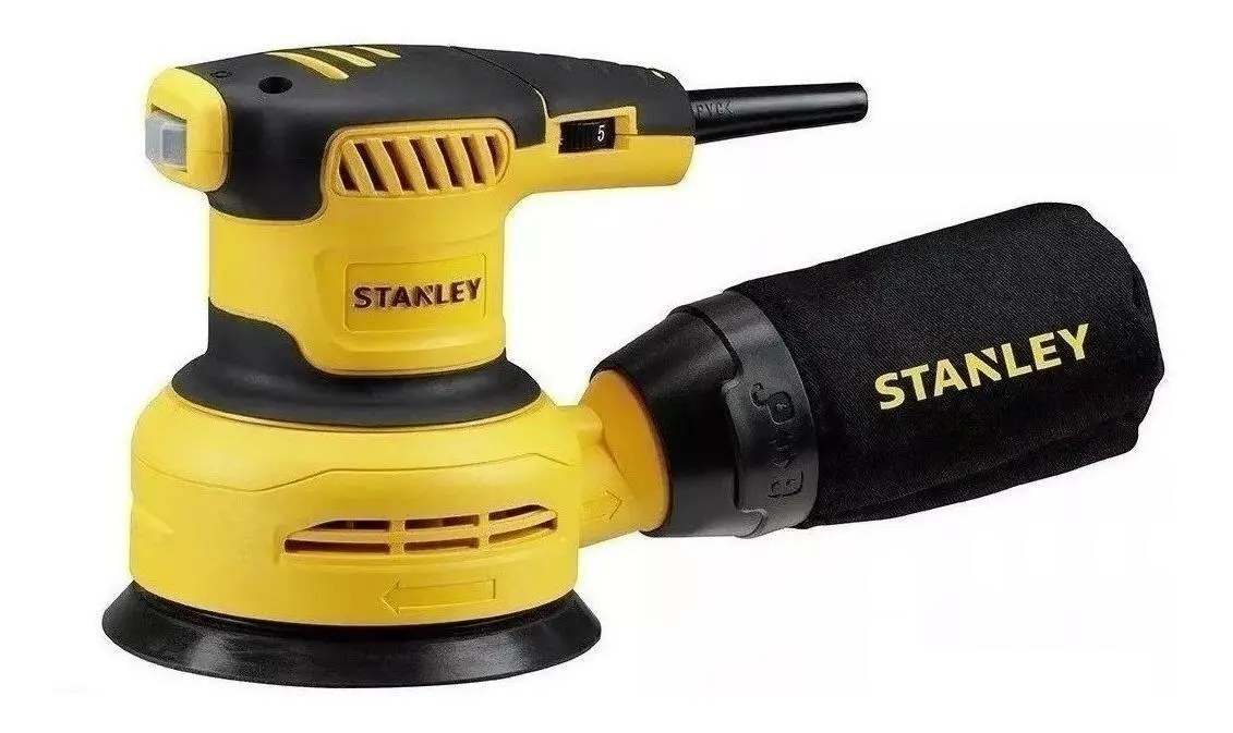 [SS30-AR] LIJADORA PROFESIONAL ROTO ORBITAL STANLEY SS30-B3 CON SISTEMA VELCRO AMARILLA 50HZ 300W