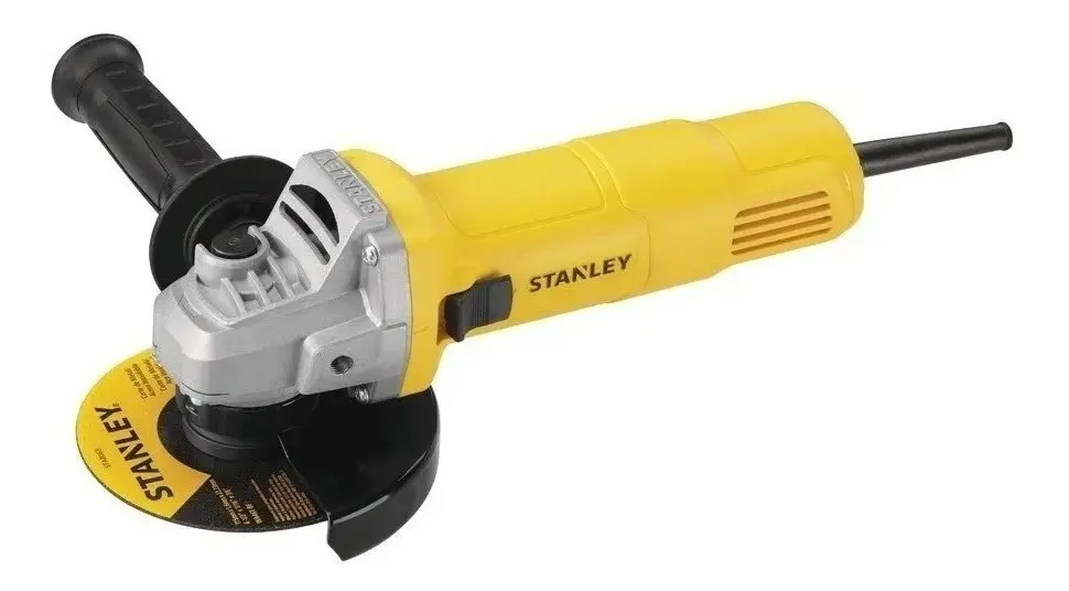 AMOLADORA ANGULAR STANLEY SLIMLINE SG6115 DE 50 / 60 HZ COLOR AMARILLO 620 W 220 V + ACCESORIOS (SG6115)