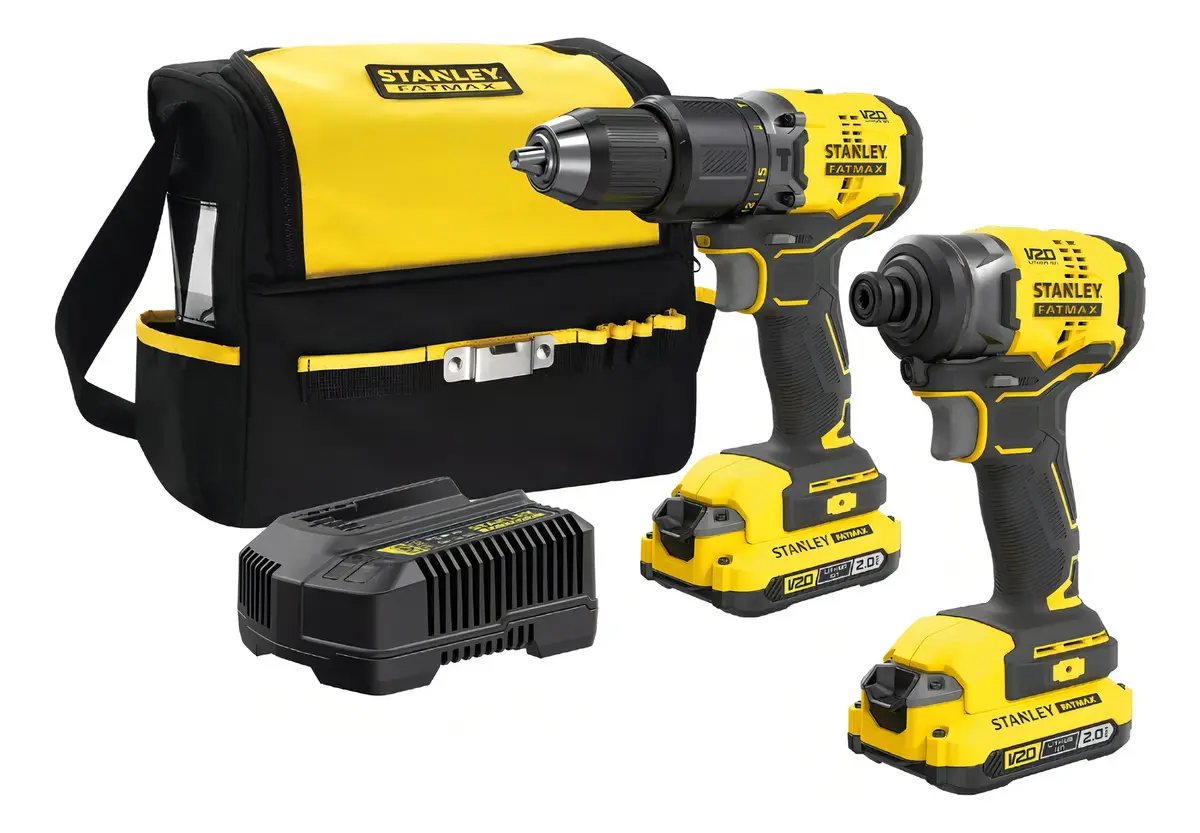 [SBDI461D2S] COMBO STANLEY SBDI461D2S TALADRO SBD715 ATORNILLADOR SBI810 COLOR AMARILLO