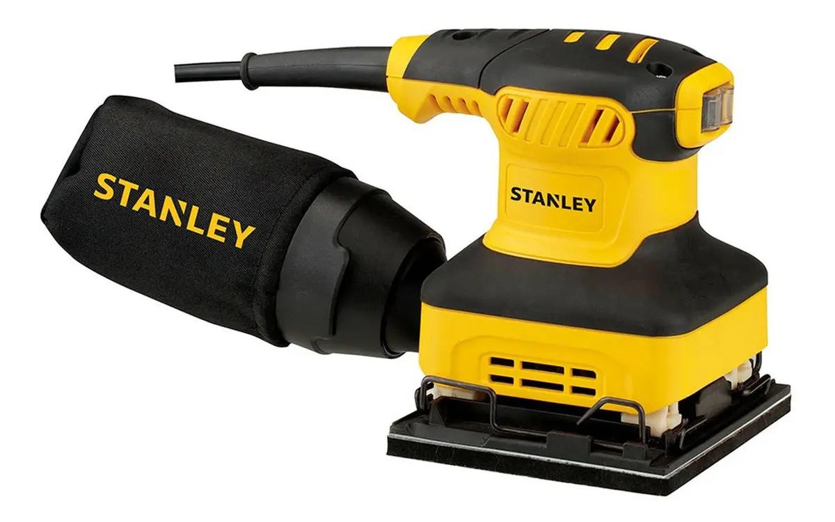 [SS24-AR] LIJADORA PROFESIONAL ORBITAL STANLEY SS24 CON SISTEMA VELCRO AMARILLA 50HZ 240W