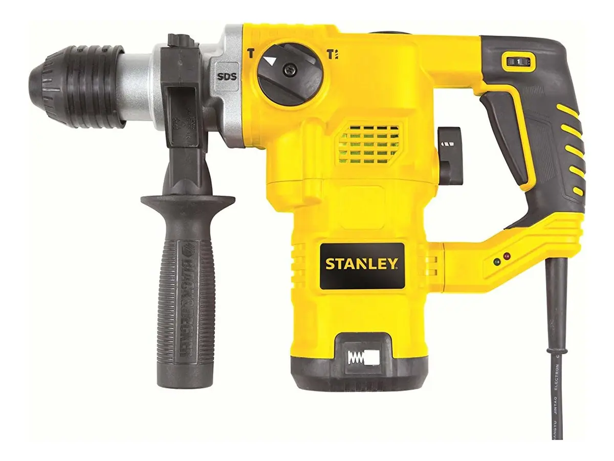 [STHR1232K-AR] ROTOMARTILLO ELECTRONEUMÁTICO STANLEY STHR1232K AMARILLO Y NEGRO FRECUENCIA DE 60HZ CON 1.25KW DE POTENCIA
