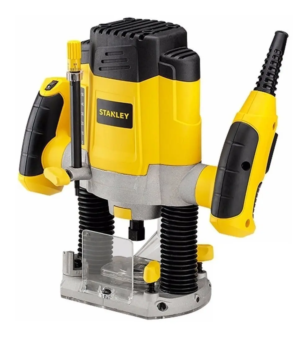 FRESADORA STANLEY SRR1200 1200W HERRAMIENTA CON 6 FRESAS Y PINZAS (SRR1200-AR)
