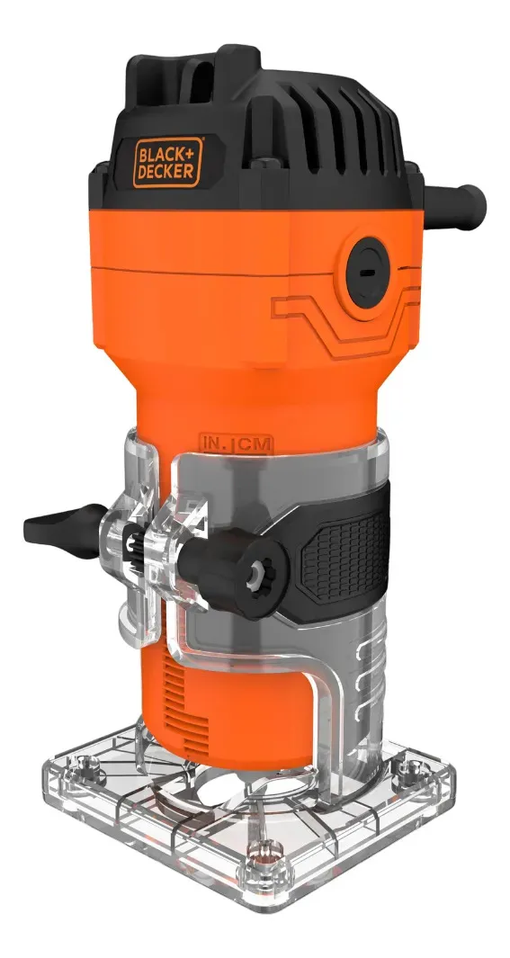 [BETR0500-AR] FRESADORA ROUTER VÁSTAGO 1/4 500W BLACK&DECKER CON GUIAS