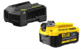 KIT BATERÍA 4AH Y CARGADOR 4A STANLEY (SCB104C-AR)