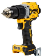 TALADRO/ATORNILLADOR PERCUTOR 20V MAX* - 13MM - VEL. VAR. - LED CON AJUSTE DEWALT (DCD805B-B3)