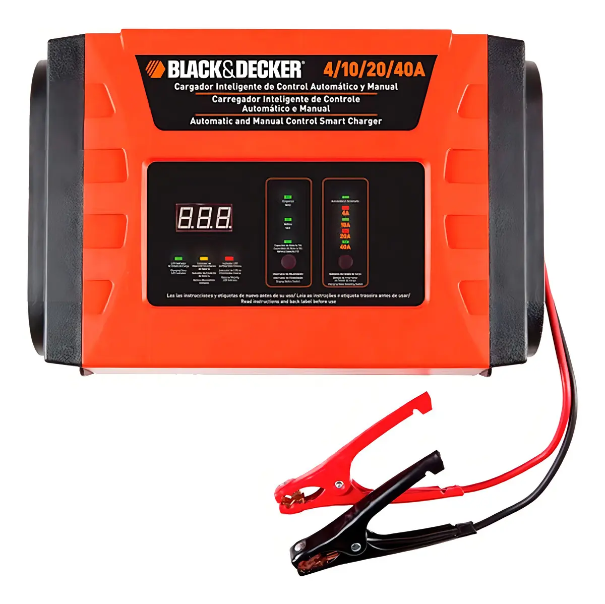 [BC40-AR] CARGADOR DE BATERÍA INTELIGENTE PARA AUTOS CUARENTA AMPERIOS MODELO BC40 BLACK DECKER