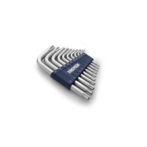 LLAVE TORX EN "L"  EXTRA LARGAS X 10 PZ (T8/T50) BREMEN® (6907)