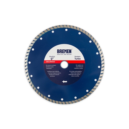DISCO DIAMANTADO  9" COMBINADO (TURBO) BREMEN® (6766)