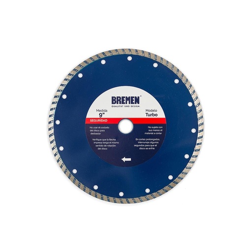 DISCO DIAMANTADO  9"  3 EN 1 BREMEN® (6765)