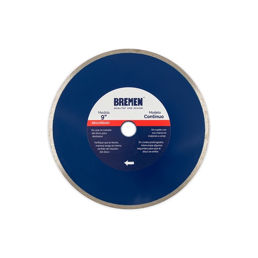 DISCO DIAMANTADO  9"   HUMEDO (CONTINUO) BREMEN® (6767)