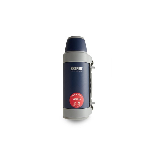 TERMO 1,2 LITROS AZUL  ACERO INOX. BREMEN® (7133)