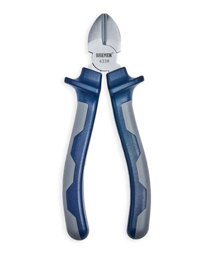 ALICATE C/OBLICUO 6" AISLACION AZUL/ROJA BREMEN® (6338)