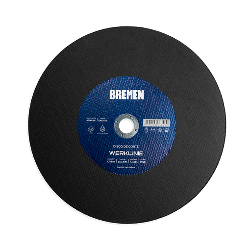 [8748] DISCO DE CORTE BREMEN® WERKLINIER 14" (355 X 3.3 X 25.4) [10 UNID] SENSITIVA (8748)