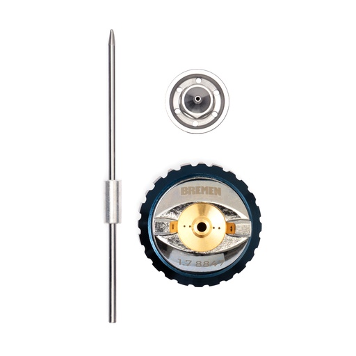 [8847] PISTOLA PARA PINTAR "HVLP" P.BRONCE BREMEN® = REPUESTO PICO 1.7 BOQUILLA Y AGUJA (COD 8777) (8847)