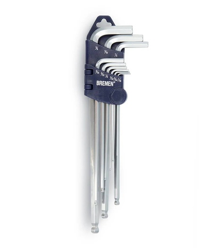 [BRELACPJ] LLAVE ALLEN CARDANICA PUL 9 PZ. BREMEN® (3971)