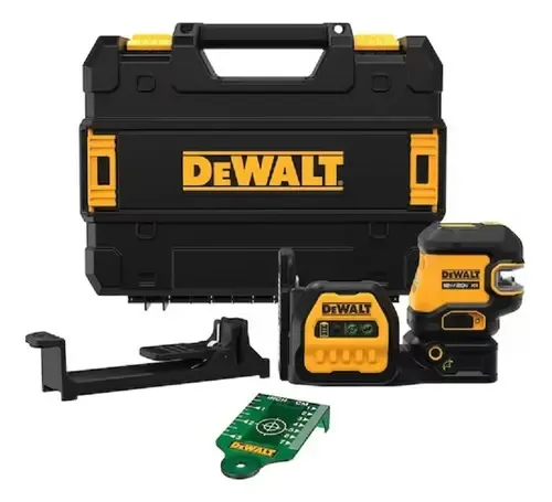 NIVEL LÁSER DEWALT DCLE34220GB LÍNEAS VERDES Y PUNTOS DE PLOMADA 12V/20V