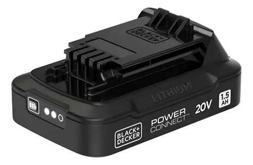 [M1-BATERIA20V15AH] BATERÍA POWER CONNECT DE IONES DE LITIO NEGRA BLACK+DECKER 20V