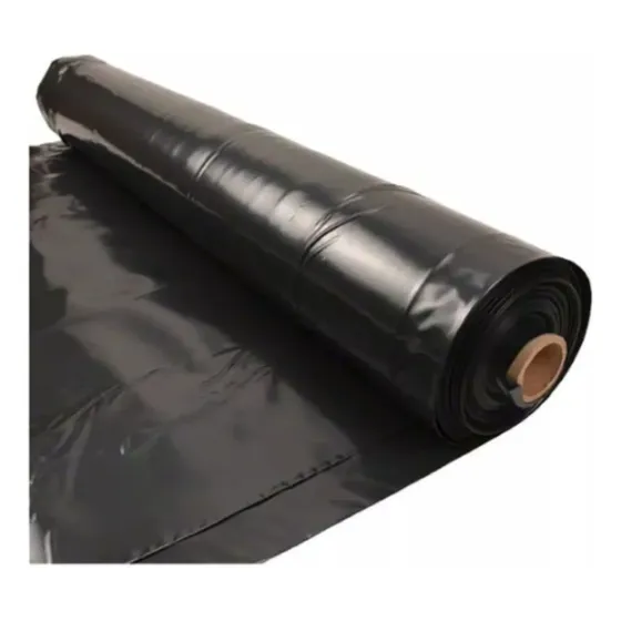 [PLA-PE-4X100-100] PLASTICOS — Polietileno negro 4 m × 100 m — 100 micrones