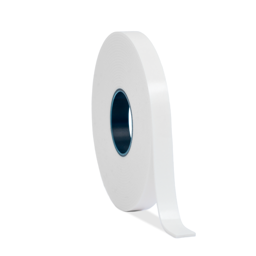CINTA ADHESIVA DOBLE FAZ ESPUMADA 1,4MMX12MMX5M BREMEN® [BLANCA] X 12 UNIDADES (8817)