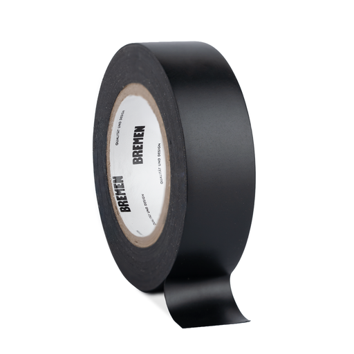 CINTA ADHESIVA AISLADORA 0,18MMX19MMX9,14M BREMEN® [NEGRA] X 10 UNIDADES (8809)