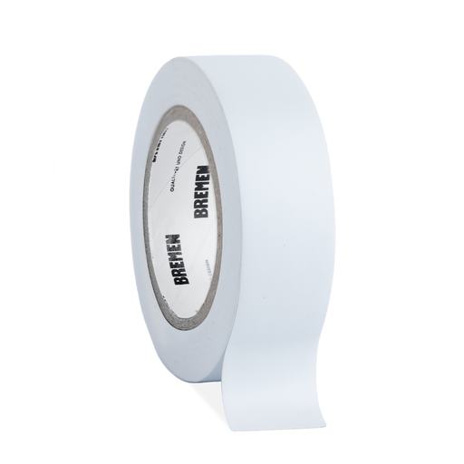 CINTA ADHESIVA AISLADORA 0,18MMX19MMX9,14M BREMEN® [BLANCA] X 10 UNIDADES (8810)