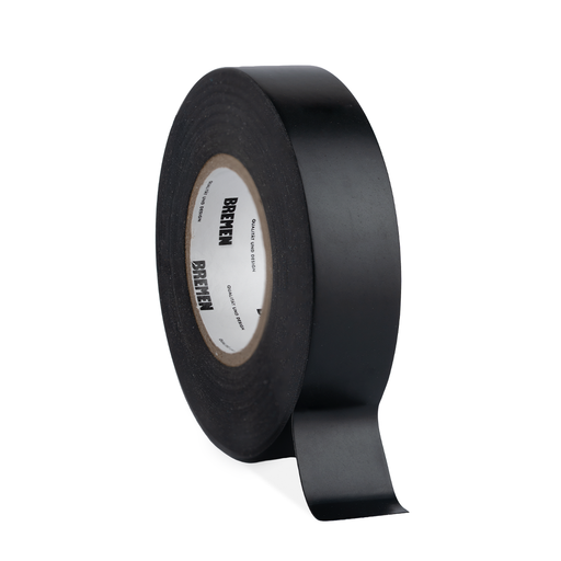 CINTA ADHESIVA AISLADORA 0,18MMX19MMX18M BREMEN® [NEGRA] X 10 UNIDADES (8818)