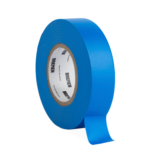 [8820] CINTA ADHESIVA AISLADORA 0,18MMX19MMX18M BREMEN® [AZUL] X 10 UNIDADES (8820)