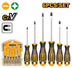 [HKSD0628] SET 6 DESTORNILLADOR INGCO (HKSD0628)