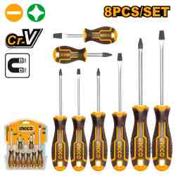 [HKSD0828] SET 8 DESTORNILLADOR CR-V INGCO (HKSD0828)