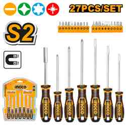[HKSDS2728] SET 27 PIEZAS DESTORNILLADORES INGCO (HKSDS2728)